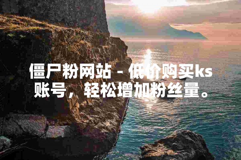 僵尸粉网站 - 低价购买ks账号，轻松增加粉丝量。