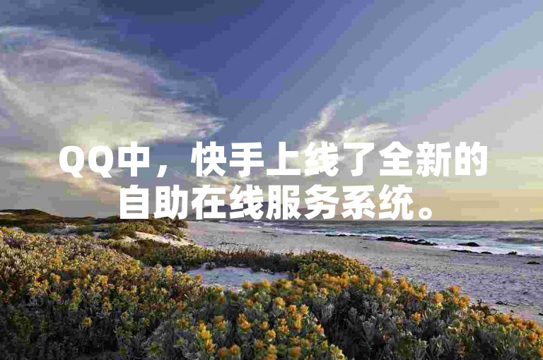 QQ中，快手上线了全新的自助在线服务系统。