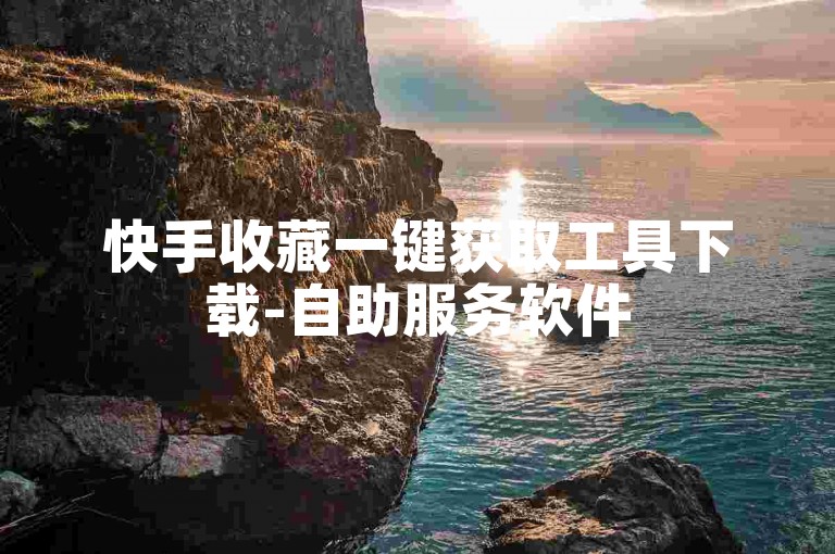 快手收藏一键获取工具下载-自助服务软件