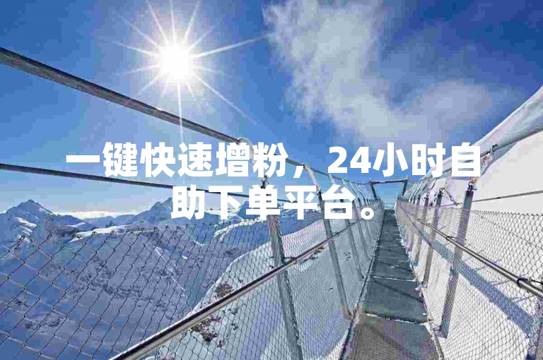 一键快速增粉，24小时自助下单平台。