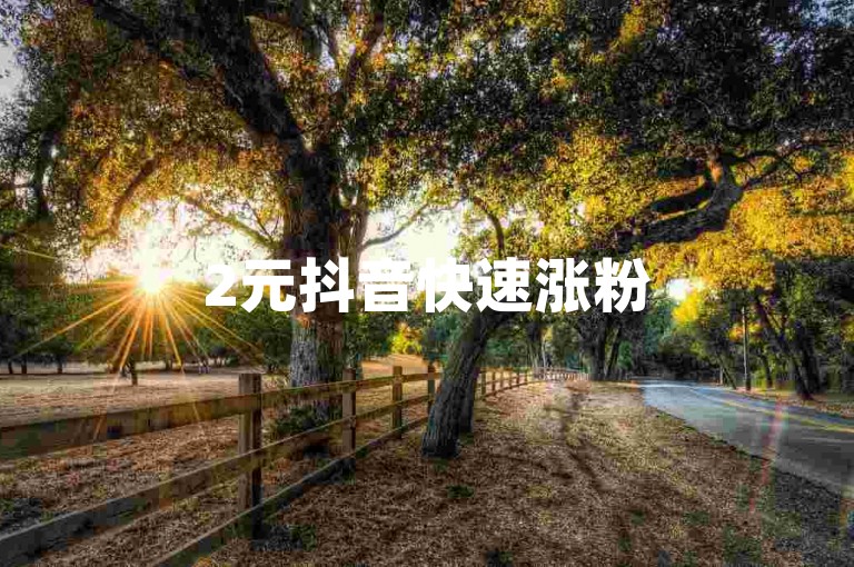 2元抖音快速涨粉500，3元微博秒赞100条。