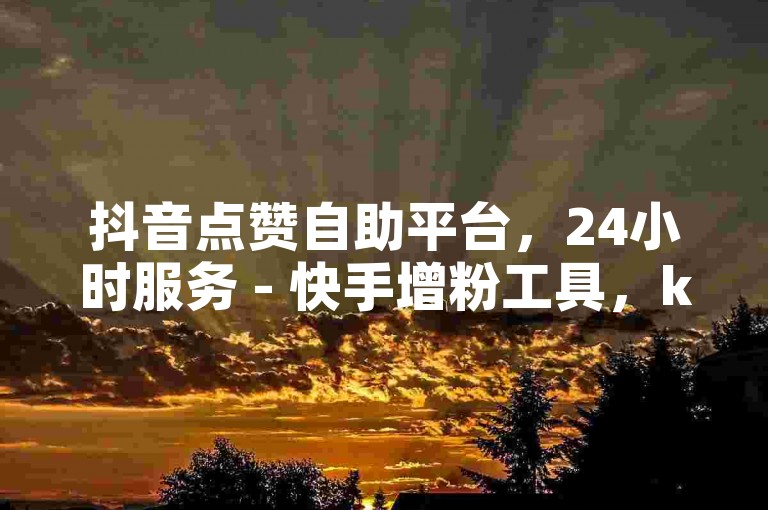 抖音点赞自助平台，24小时服务 - 快手增粉工具，ks优惠业务。