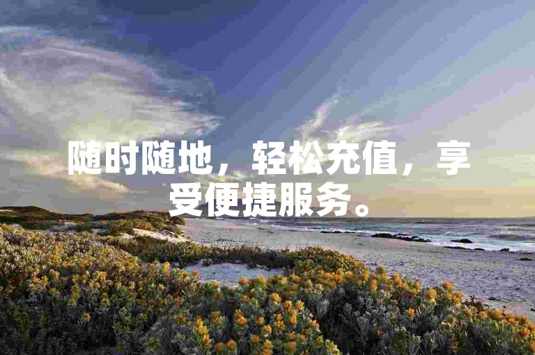 随时随地，轻松充值，享受便捷服务。