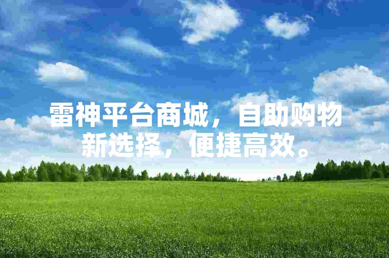 雷神平台商城，自助购物新选择，便捷高效。