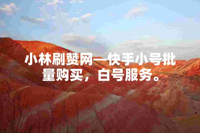 小林刷赞网—快手小号批量购买，白号服务。