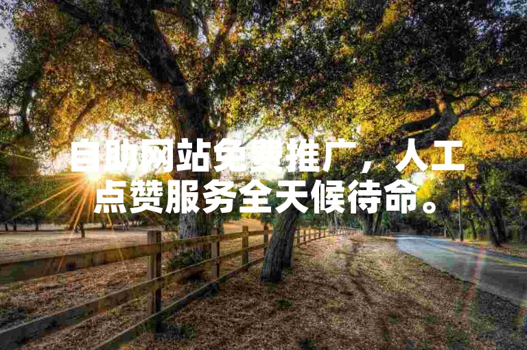 自助网站免费推广，人工点赞服务全天候待命。