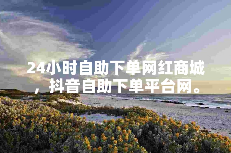 24小时自助下单网红商城，抖音自助下单平台网。
