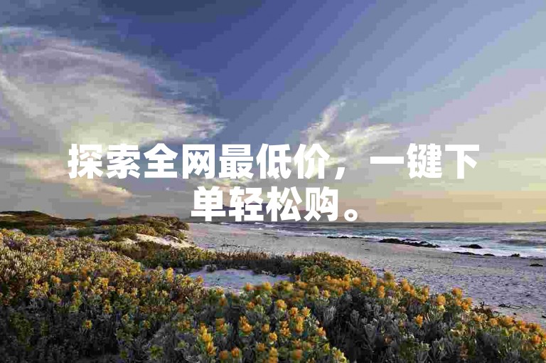 探索全网最低价，一键下单轻松购。
