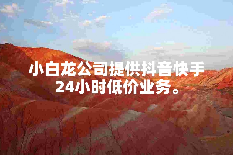 小白龙公司提供抖音快手24小时低价业务。