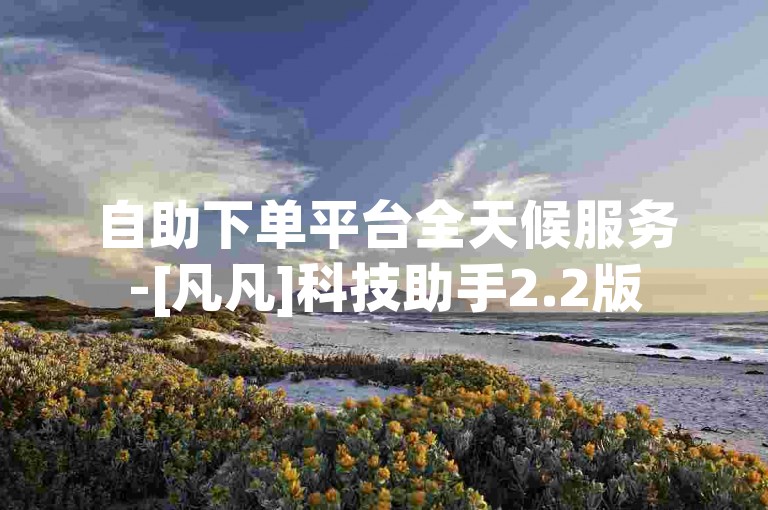 自助下单平台全天候服务-[凡凡]科技助手2.2版