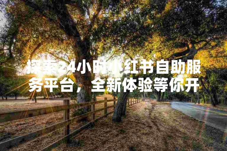 探索24小时小红书自助服务平台，全新体验等你开启。