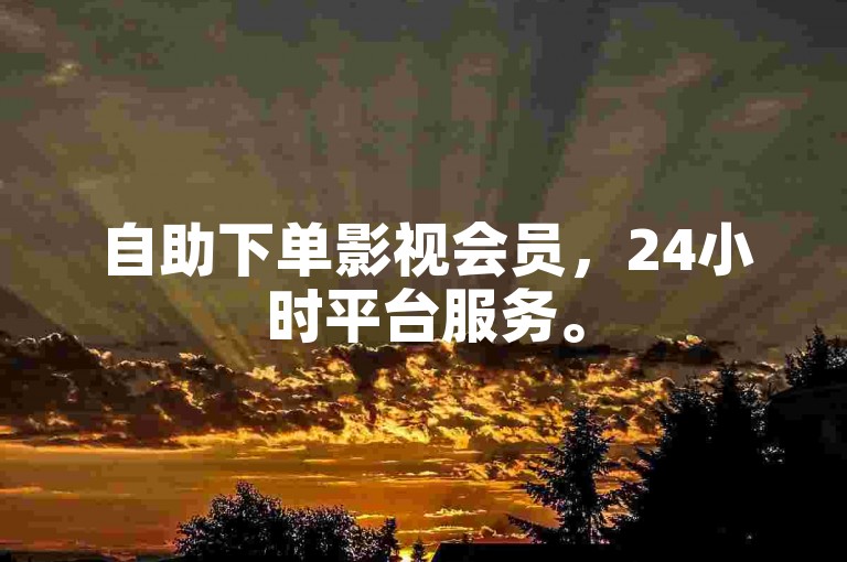 自助下单影视会员，24小时平台服务。
