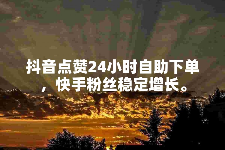 抖音点赞24小时自助下单，快手粉丝稳定增长。