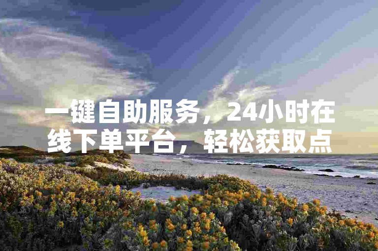 一键自助服务，24小时在线下单平台，轻松获取点赞。