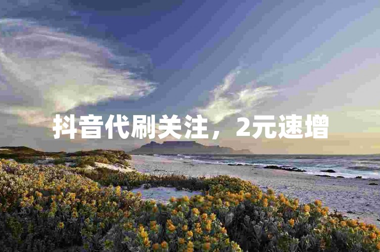 抖音代刷关注，2元速增500粉