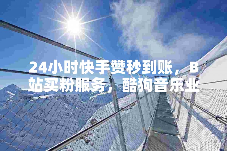 24小时快手赞秒到账，B站买粉服务，酷狗音乐业务快速下单。