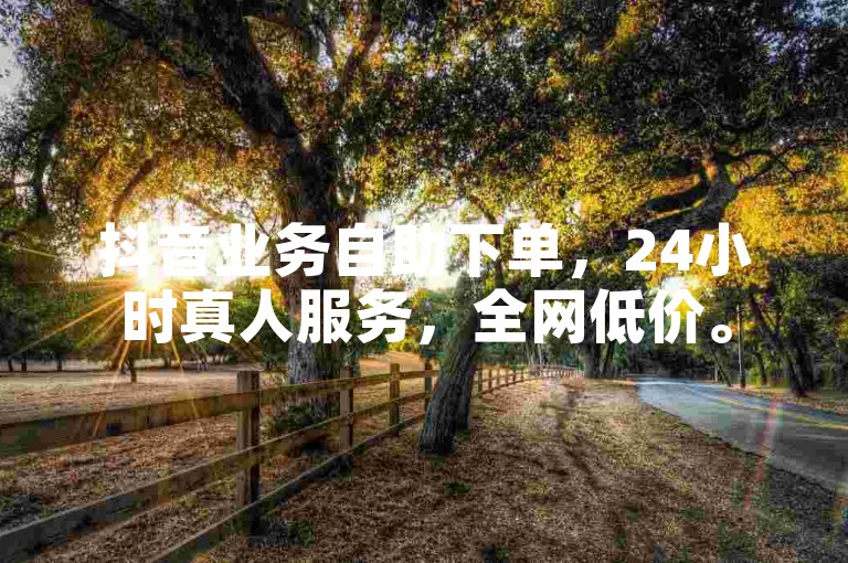 抖音业务自助下单，24小时真人服务，全网低价。