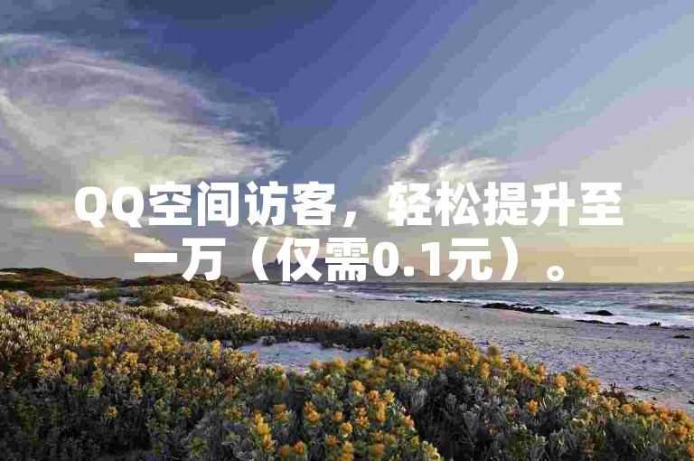 QQ空间访客，轻松提升至一万（仅需0.1元）。