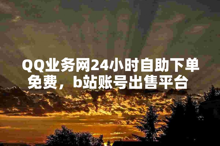 QQ业务网24小时自助下单免费，b站账号出售平台 - 1元100赞自助 - 抖音业务低价业务平台。