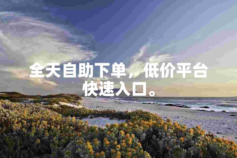 全天自助下单，低价平台快速入口。