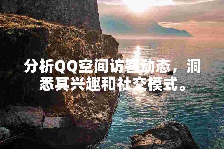 分析QQ空间访客动态，洞悉其兴趣和社交模式。
