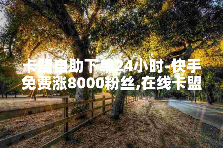 卡盟自助下单24小时-快手免费涨8000粉丝,在线卡盟