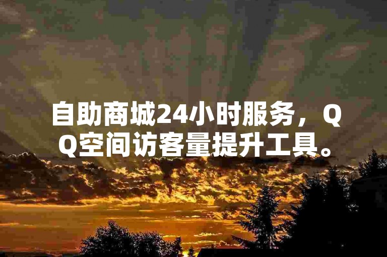 自助商城24小时服务，QQ空间访客量提升工具。