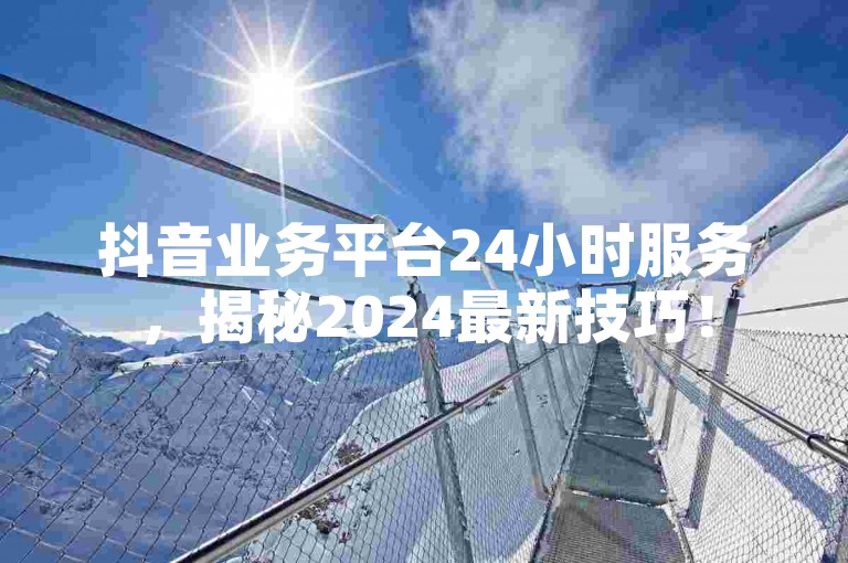 抖音业务平台24小时服务，揭秘2024最新技巧！