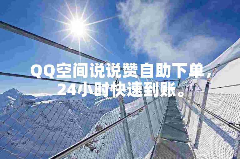 QQ空间说说赞自助下单，24小时快速到账。