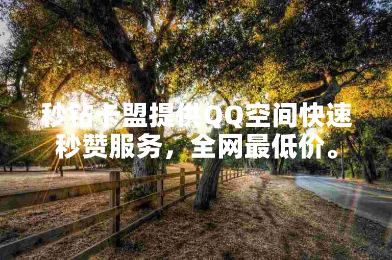 秒钻卡盟提供QQ空间快速秒赞服务，全网最低价。