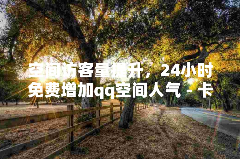 空间访客量提升，24小时免费增加qq空间人气 - 卡盟官网直达入口