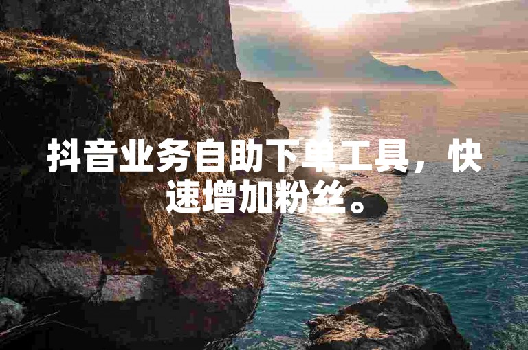 抖音业务自助下单工具，快速增加粉丝。