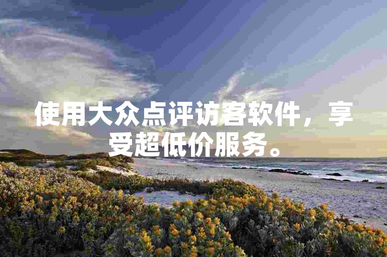 使用大众点评访客软件，享受超低价服务。