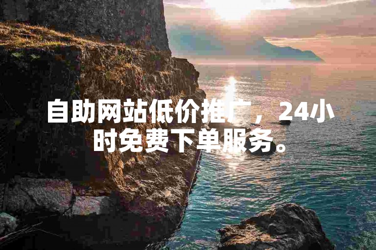 自助网站低价推广，24小时免费下单服务。