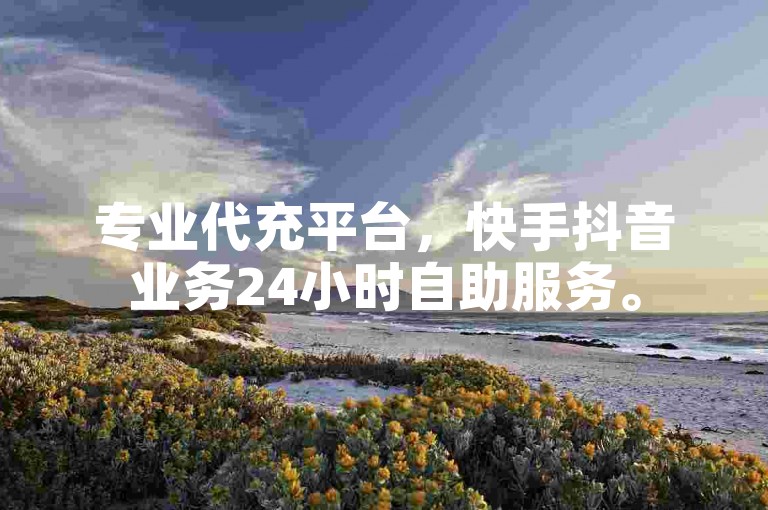 专业代充平台，快手抖音业务24小时自助服务。