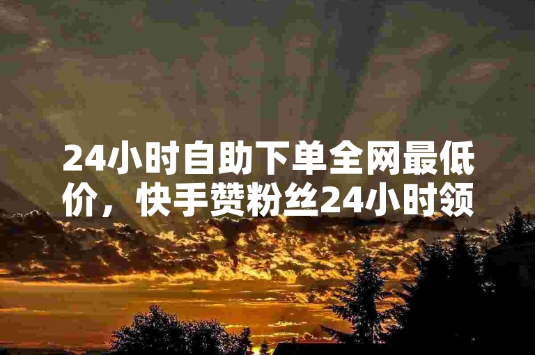 24小时自助下单全网最低价，快手赞粉丝24小时领取 - 视频会员低价充值平台 - 一元1000赞网站在哪里