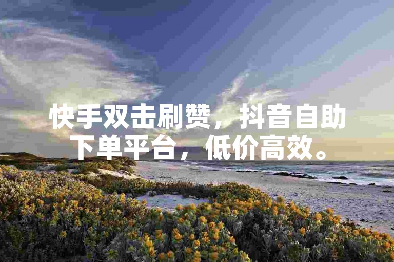 快手双击刷赞，抖音自助下单平台，低价高效。
