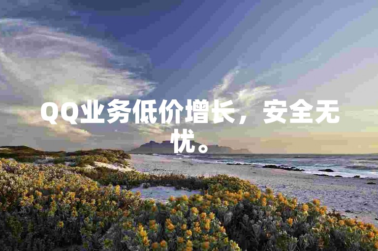 QQ业务低价增长，安全无忧。