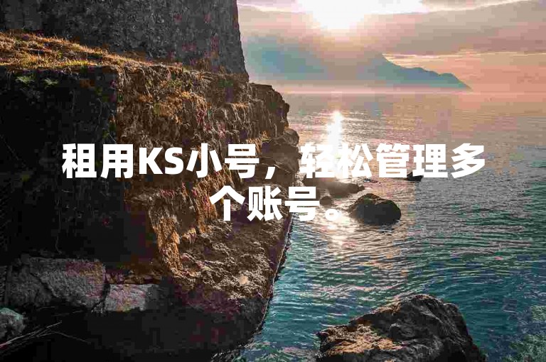 租用KS小号，轻松管理多个账号。