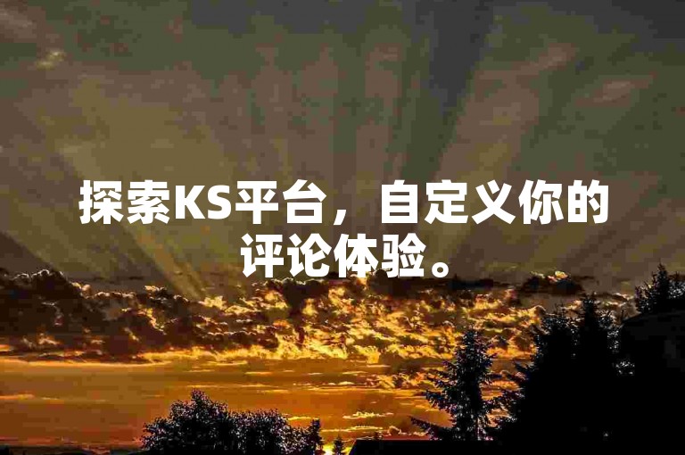 探索KS平台，自定义你的评论体验。