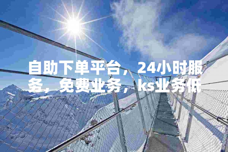 自助下单平台，24小时服务，免费业务，ks业务低价。