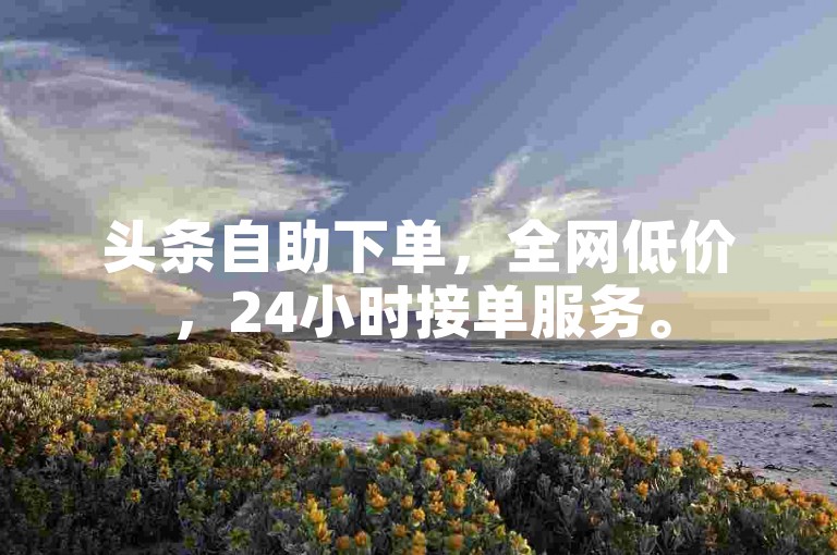 头条自助下单，全网低价，24小时接单服务。