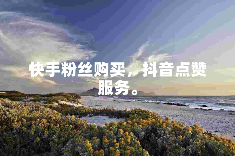 快手粉丝购买，抖音点赞服务。