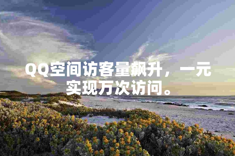 QQ空间访客量飙升，一元实现万次访问。