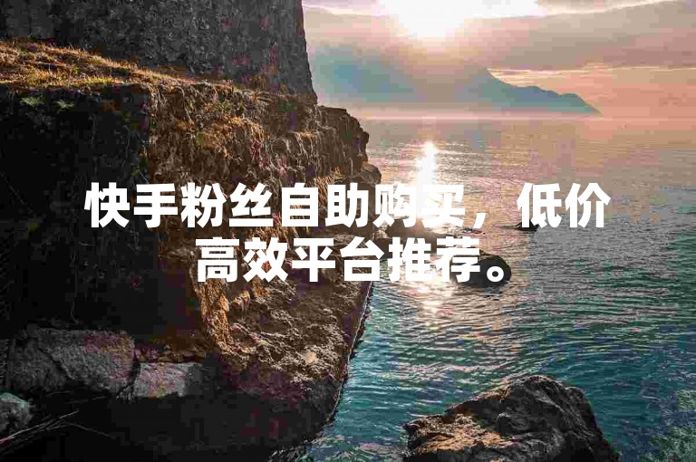 快手粉丝自助购买，低价高效平台推荐。
