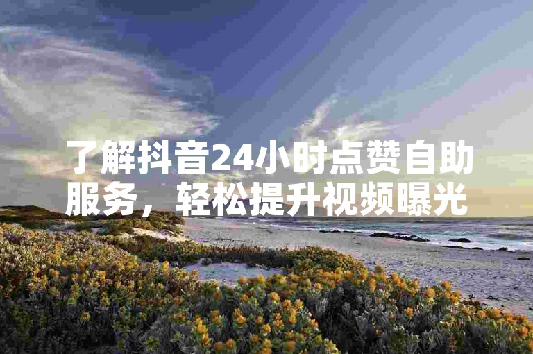 了解抖音24小时点赞自助服务，轻松提升视频曝光度。