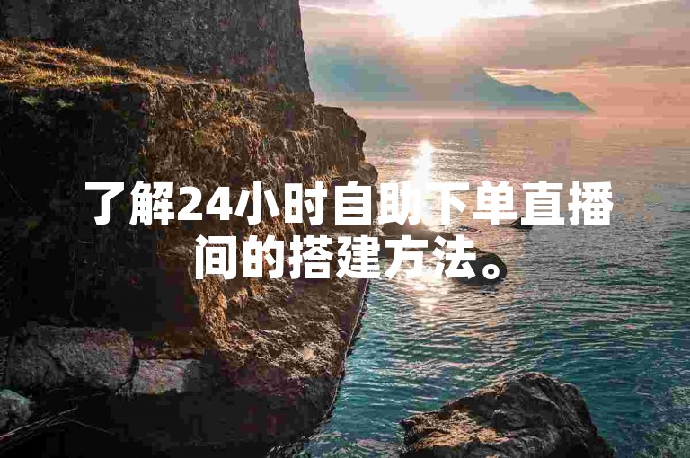 了解24小时自助下单直播间的搭建方法。