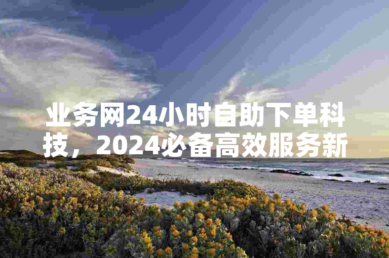业务网24小时自助下单科技，2024必备高效服务新技能！