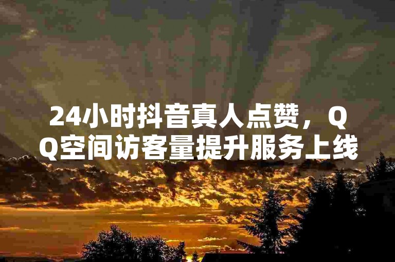 24小时抖音真人点赞，QQ空间访客量提升服务上线！