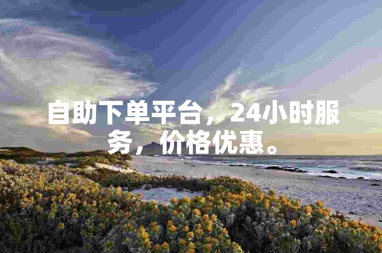 自助下单平台，24小时服务，价格优惠。